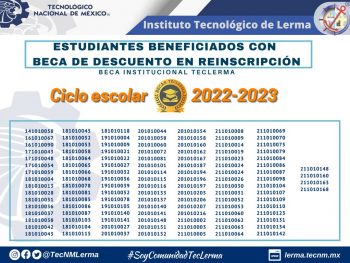 Estudiantes Beneficiados Beca-Descuento Agosto 2022-Enero 2023