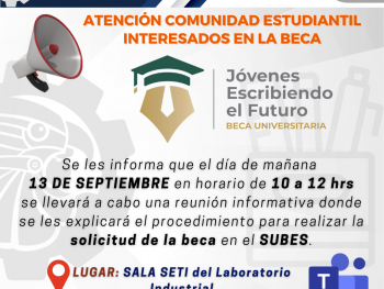 Comunidad Estudiantil del ITLerma: Invitación a reunión informativa Beca JEF de la CNBBBJ