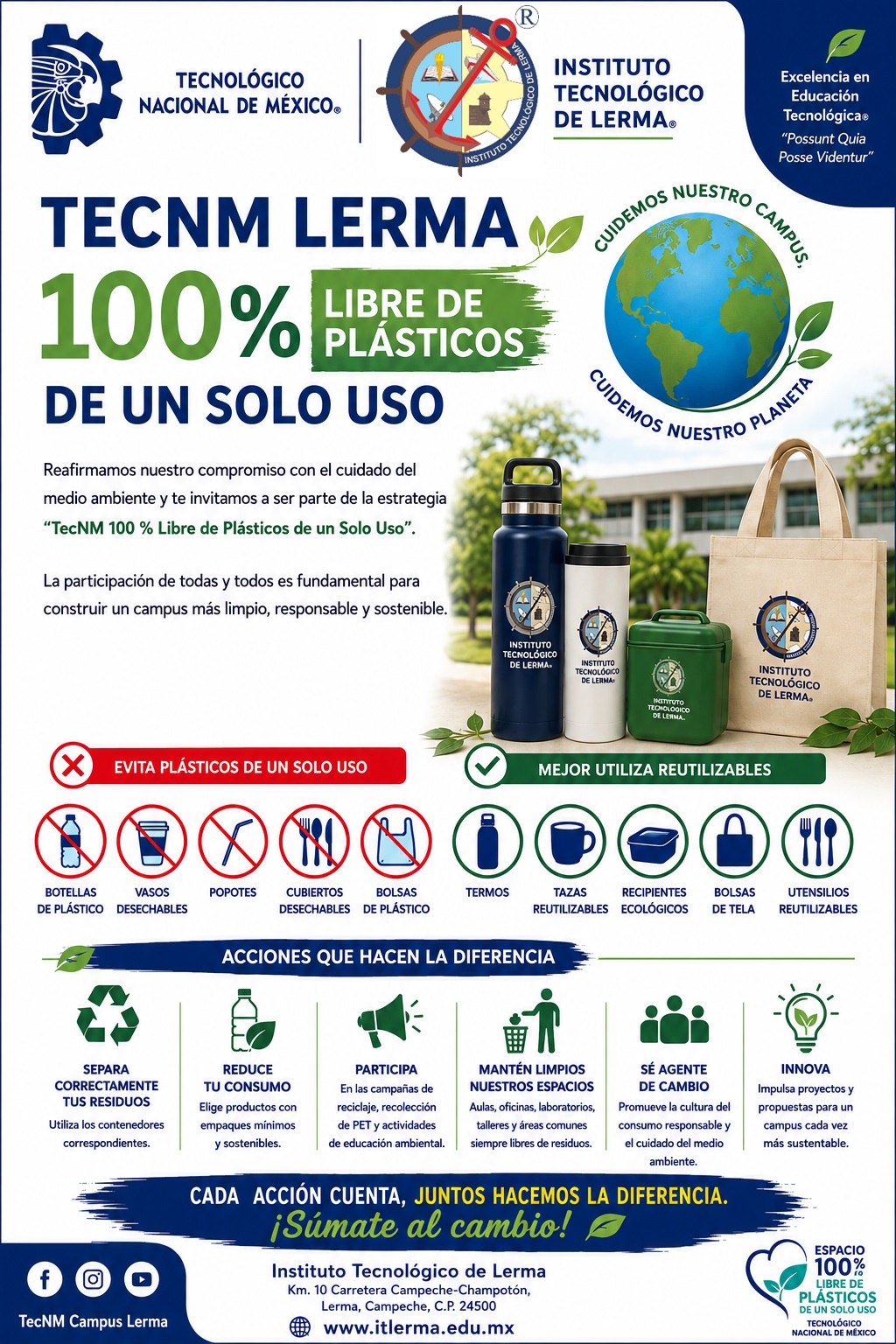 Comunicado — Compromiso 100% Libre de Plástico de un Solo Uso